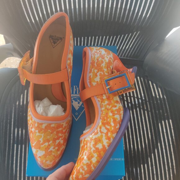 John Fluevog Leonora shoes size 12W 10M New - Picture 1 of 4